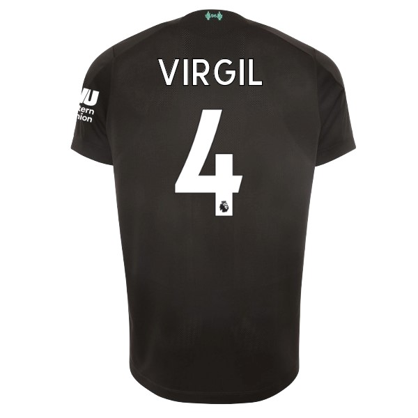 Camiseta Liverpool NO.4 Virgil Tercera equipación 2019-2020 Negro